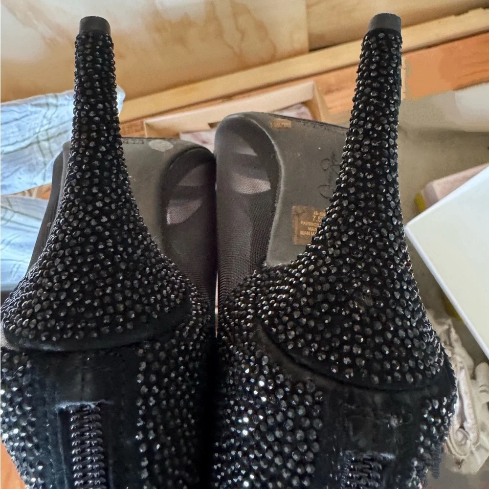 Jessica Simpson Black Mesh Heels - Picture 2 of 3